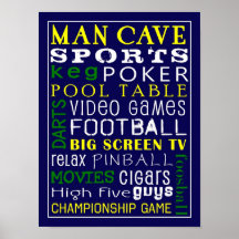 Man Cave Print