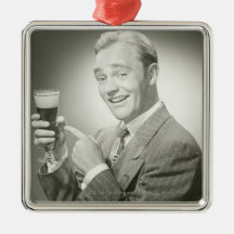 Man Drinking Ornaments