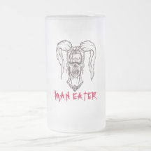 MAN EATER Tall Frosted Mug