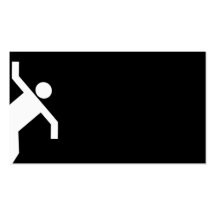 Man Falling Business Card