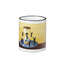 Man Holding Mugs