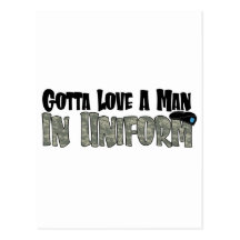 Man In Uniform Postcards