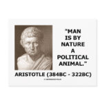 Man Is By Nature A Political Animal (Aristotle) postcards