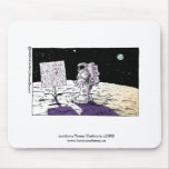 Man Lost On Moon Funny Mouse Pad