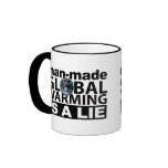 Man-Made Global Warming is a Lie mugs