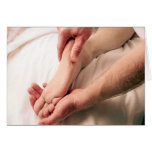 Man Massaging Male Foot cards