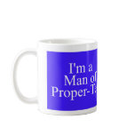 man of proper tea dark blue mugs