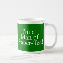 man of proper tea dark green mugs