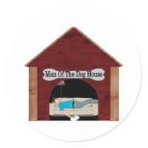 Man Of The Dog House Stickers
