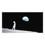 Man on the moon photo greeting card