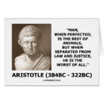 Man Perfected Best Of Animals Law Justice Worst Greeting Card