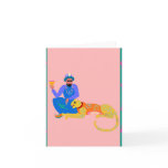 man pet leopard cards