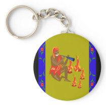 Man playing flute, Dancing Fire