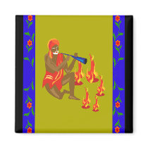 Man playing flute, Dancing Fire