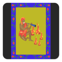 Man playing flute, Dancing Fire