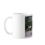 MAN READING MAP With Motorcycle Mug