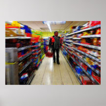 Man Shopping Print