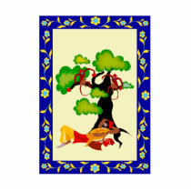 Man sleeping under monkey tree