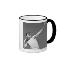 Man Throwing Shotput Mug