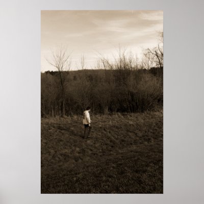 Man walking alone poster by jsb2092