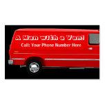 Man with a van #2B business / profile cards Business Card Templates