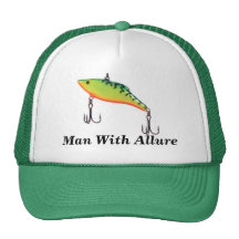 Man With Allure Fishing Sports Cap Hat