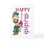 Man with fishing pole Happy Anniversary cards