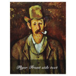 Man With Pipe By Paul Cézanne (Best Quality) flyers