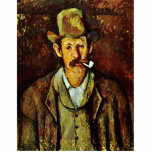 Man With Pipe By Paul Cézanne (Best Quality) photo sculptures