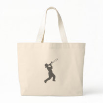 man with trombone canvas bag