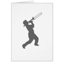 man with trombone greeting cards