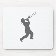 man with trombone mouse pads