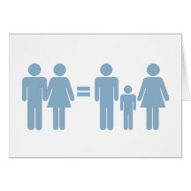Man Woman Family Greeting Card