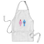 Man Woman Love Humour Tshirt aprons