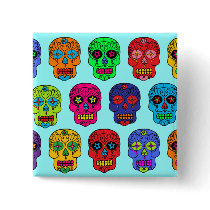 Man & Woman Sugar Skulls
