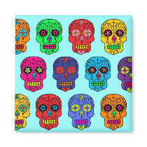Man & Woman Sugar Skulls