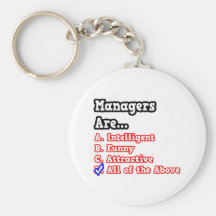 Manager Quiz...Joke Keychains