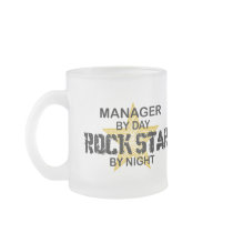 Manager Rock Star by Night Mugs