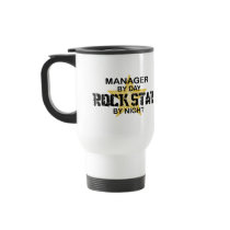 Manager Rock Star by Night Mugs