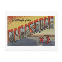 Manasquan, New Jersey - Large Letter Scenes 2 Post Cards