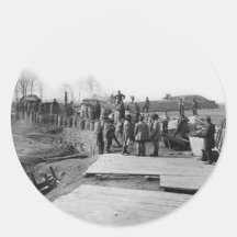 Manassas, Va. Confederate fortifications Round Stickers