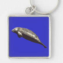 Manatee Deluxe Keychain