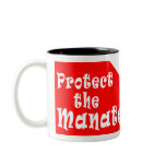 Manatee Diver Coffee Mug Protect the Manatee