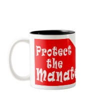Manatee Diver Coffee Mug Protect the Manatee