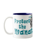 Manatee Diver Coffee Mug Protect the Manatee