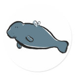 manatee fairy stickers