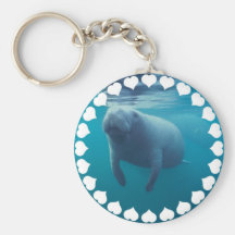 Manatee Keychain