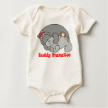 Manatee Kiss Baby Sleeper t-shirts