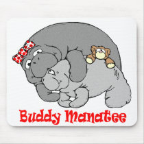 Manatee Kiss Mousepad