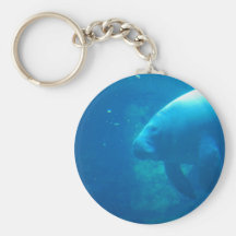 Manatee Underwater Keychain